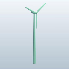 wind turbine v1 wind turbine architecture printable lowpoly