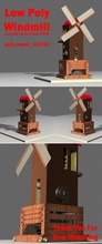 windmill lowpoly architecture 3d print model - Mito3D