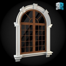 fenêtre 024 de l'architecture classique le classicisme éléments modèle module passage roombaroom la 3d print model - Mito3D