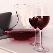 wine bottle 24 alcohol bar barware beverage carafe cup date dinner drinking food furnishings glass glassware liquor merlot model natalia party red tableware wineglass 3d print model - Mito3D