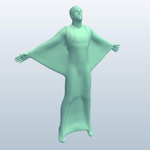 wingsuitguy v4 ala el traje chico personas imprimible lowpoly 3d print model - Mito3D