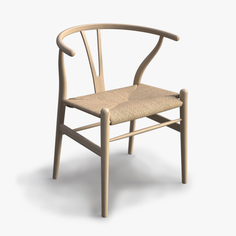 wishbone chair architecture bbb3viz benoit bertrand ch24 danish design furnishings furniture hans icon model vizualisation wegner wood 3D print model - Mito3D