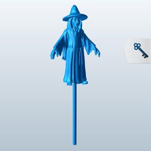 witch v1 people printable lowpoly 3d print model - Mito3D