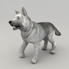 wolf pup Tier Ungeheuer canine Hund Wald kvakling lowpoly mmorpg Modell monster pelt predator rig Haut wild 3d print model - Mito3D