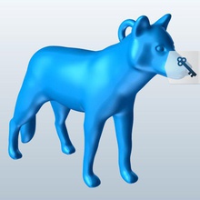wolf v1 Tiere bedruckbar ist lowpoly 3d print model - Mito3D