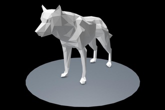 lobo animal 3d print model - Mito3D
