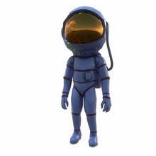 mujer astronauta andriano el cuerpo carácter femenino niña humanos señora modelo persona sci fi científica espacio la nave espacial ovni vinneti 3d print model - Mito3D