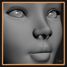 Frau Kopf 3d Anatomie Körper Charakter Ohr Auge Gesicht weiblich Mädchen heidycurbelo homo homosapiens Mensch lady Lippe Modell Mund Hals Nase Menschen sapiens 3d print model - Mito3D