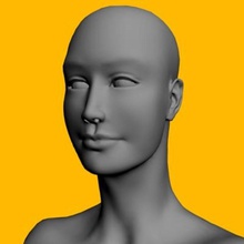 mujer cabeza 3d 3ds la anatomía cuerpo carácter oreja ojo femenino niña chicos humanos señora masculino hombre max modelo obj poligonal los tutoriales yermek 3d print model - Mito3D