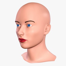 woman head anatomy beauty body bust character ear eye face facial female girl goktugg human lady lip model mouth nose people portrait realistic sexy young 3d print model - Mito3D