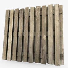 clôture en bois abramsdesign de l'architecture éléments l'extérieur la maison modèle plein air scène cour 3d print model - Mito3D