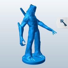 madeira golem de v1 mítico criaturas printable lowpoly míticas 3d print model - Mito3D