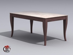 wood marble table 3d antigua antique chair furnishings furniture madera market mesa model muebles silla wooden 3d print model - Mito3D