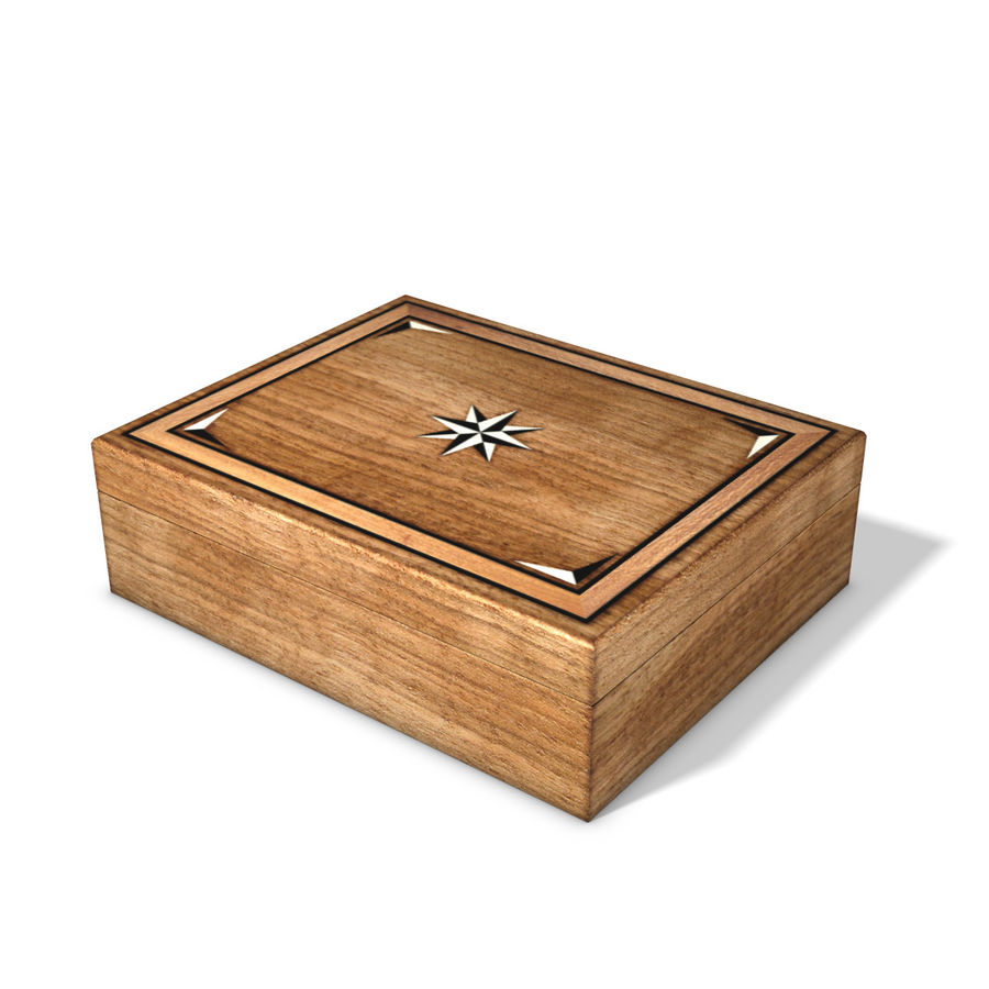 wooden box case chest furnishings furniture inlay intarsia metaworldmills model treasure wood 3D print model - Mito3D