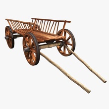 wooden cart 3d ancient antique architecture barrow cab car carriage carry chariot classic elements history horse max medieval model old pit3dd transport travel vehicle vray wagon 3d print model - Mito3D