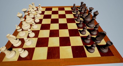wooden chess set bishop board check chessboard game horse king knight mate model musabfatihkaya pawn queen rook sport table toy wood 3d print model - Mito3D