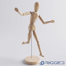 wooden figure rigged 3d accessory character child ddd artist design doll dummy game gestalta gift guys human interior male man mannequin model playing rig statuette stuffed toy 3d print model - Mito3D