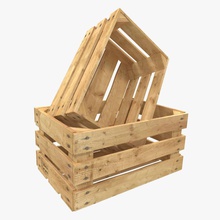 wooden fruit crate 3d molier 3ds basket bin box chest container farm farmer food industrial international market max model packaging realistic shop store vegetable vray wood 3d print model - Mito3D