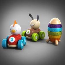 wooden toy cars 3d baby car child christmas collection decoration egg high max model pis88 playing realistic set sport tchibo transport vehicle vray wood 3d print model - Mito3D