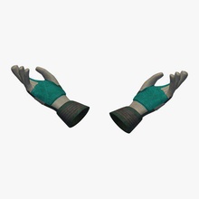 workgloves v2 trabajo guantes de prendas vestir imprimible lowpoly 3d print model - Mito3D