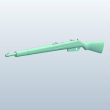 wwii infantry rifleaustrian v1 rifle weapons armor printable lowpoly 3d print model - Mito3D