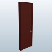 x96 slab doorcherry v1 32x96 door cherry architecture printable lowpoly 3d print model - Mito3D