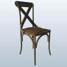 v1 xback yan sandalye mobilya yazdırılabilir lowpoly 3d print model - Mito3D