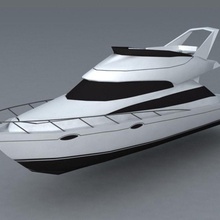 iate barco cruzeiro modelo o motor lancha oceano odio de lazer do mar frete transporte água embarcação 3d print model - Mito3D
