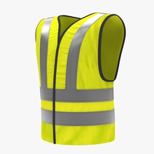 yellow traffic safety jacket v2 car character clothes crash equipment europe furniture li model newlc night retroreflective road security sign signalisation test visibility work worn 3d print model - Mito3D