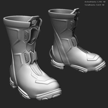 zbrush boots scifi pilot aircraft army body boot cermaka character clothes fi futur model people sci shoes soldier spacecraft spaceship ufo worker 3d print model - Mito3D