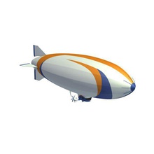zepplin v2 zeppelin aeromobili stampabile lowpoly 3d print model - Mito3D