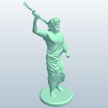 zeus v1 people printable lowpoly 3d print model - Mito3D
