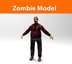 zombie fat character blood creatures dead game guys horror human lower male man model monster mouch001 mutant orc people photorealist poly ready rig scary undead vampire 3d print model - Mito3D