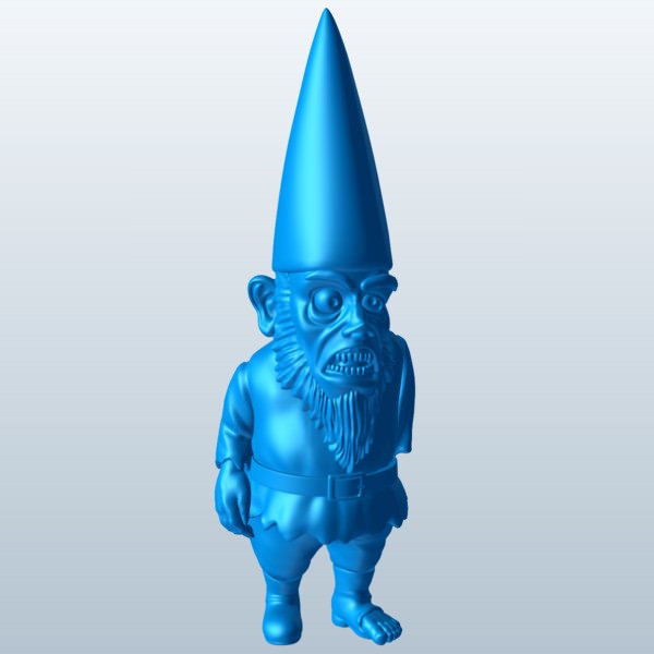 zombie garden gnome v1 mythical creatures printable lowpoly 3D print model - Mito3D