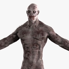 zombie 3d blood cg lab character corpse creatures dead game girl guys horror human live lower m male man model monster mutant people poly rig scary undead vampir 3d print model - Mito3D