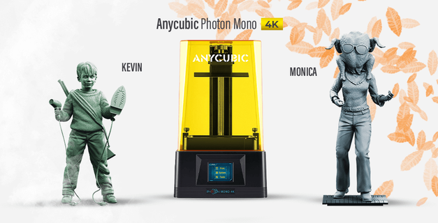 anycubic mono 4k 3d stampante + Kevin monica resina gambody gruppi collaborazione 3d print model - Mito3D