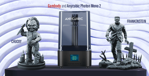 anycubic photon mono 2 3d printer + chucky + frankenstein's monster anycubic anycubic-gambody-bundles gambody-anycubic-collaboration anycubic-resin-3d-printer anycubic-photon-mono-2 mono-2 mono-2-3d-printer photon-mono-2-3d-printer  3d print model - Mito3D