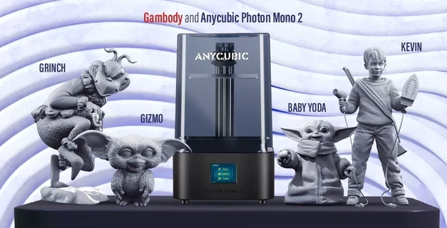 anycubic photon mono 2 3d printer + grinch + gizmo + grogu + kevin anycubic gambody-anycubic-collaboration anycubic-gambody-bundles anycubic-resin-3d-printer mono-2 photon-mono-2-3d-printer anycubic-photon-mono-2 mono-2-3d-printer  3d print model - Mito3D