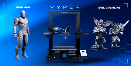 anycubic vyper 3d Drucker + Eisen Kennzeichen 46 böse Gremlins Anykubisch Vyper fdm 3D Gambody 3d print model - Mito3D