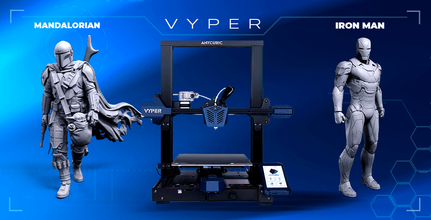 anycubic vyper 3d Drucker + Eisen Kennzeichen 46 Mandalorianer Anykubisch Vyper fdm 3D Gambody Bündel 3d print model - Mito3D