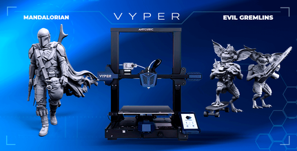 anycubic vyper 3d impresora + mandaloriano mal gremlins Anycubic Vyper fdm 3D gambody Manojos 3d print model - Mito3D