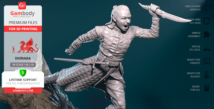 arya 3d printing figurine assembly ned stark, jon snow, sansa stark, arya stark, game of thrones, house stark, the north, iron throne, mercy, needle, battle of winterfell, faceless, maisie williams, hbo, winter is coming, a song of ice and fire, arya underfoot, westeros, battle of ice and fire, got, arya stark figure, arya stark figurine, arya stark model, arya stark miniature, 3d printing, stl files