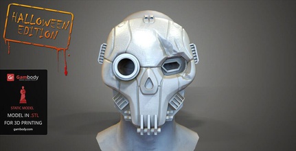 battlemech atlas mask 3d printing buy for 3D printing, robot model sale, purchase model, mech STL files download, halloween, helloween, mech, mechwarrior, robot, robots 3d print model - Mito3D