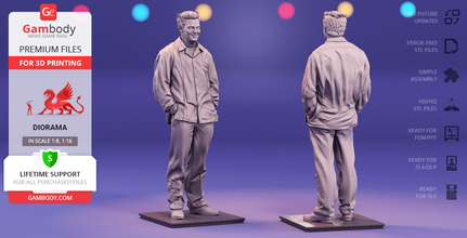 velero bing 3d impresión figurilla montaje amigos monica geller comedia enredo tv show serie acción gracias diorama héroe nbc central gaje 3d print model - Mito3D