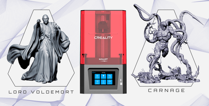 Creality reçine 3d yazıcı + katliam Kral Voldemort Creality3D 3D Halot One gam Paketler İşbirliği 3d print model - Mito3D