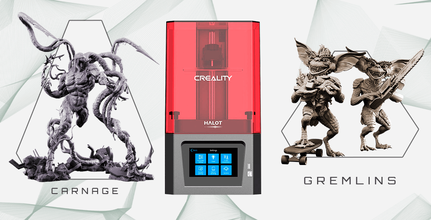 Creality reçine 3d yazıcı + kötü Gremlinler katliam Creality3D 3D Halot One gam Paketler İşbirliği 3d print model - Mito3D