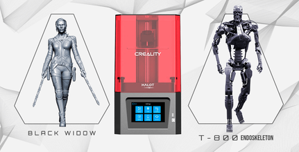 Creality reçine 3d yazıcı + t 800 iç iskelet siyah dul Creality3D 3D Halot One gam Paketler 3d print model - Mito3D