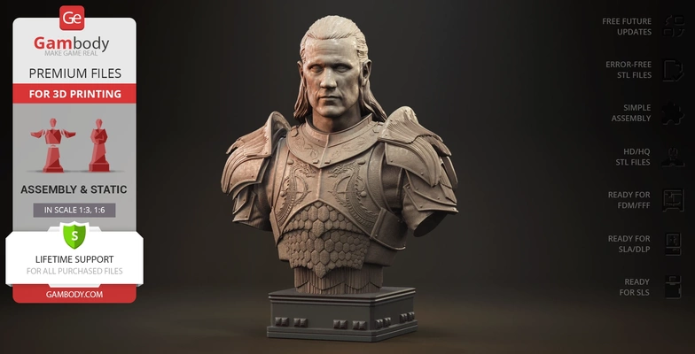 daemon targaryen bust 3d printing figurine assembly action tv-series adventure dragon warrior fantasy game-of-thrones television-series war shield battle knight drama commander daemon-targaryen prince sword dangerous fight a-song-of-ice-and-fire house-targaryen dynasty targaryen-dynasty prince-daemon matt-smith tragedy younger-brother dragonrider dark-sister caraxes dragon-caraxes rhaenyra-targaryen conqueror cruel ruthless sadist blood-wyrm tiamat targaryen-helmet winged-helmet knight-armor ambitious house-of-the-dragon house-of-the-dragon-daemon prequel queen-alicent aegon-ii-targaryen seven-kingdoms dance-of-the-dragons rogue-prince fierce castle-dragonstone 3d print model - Mito3D