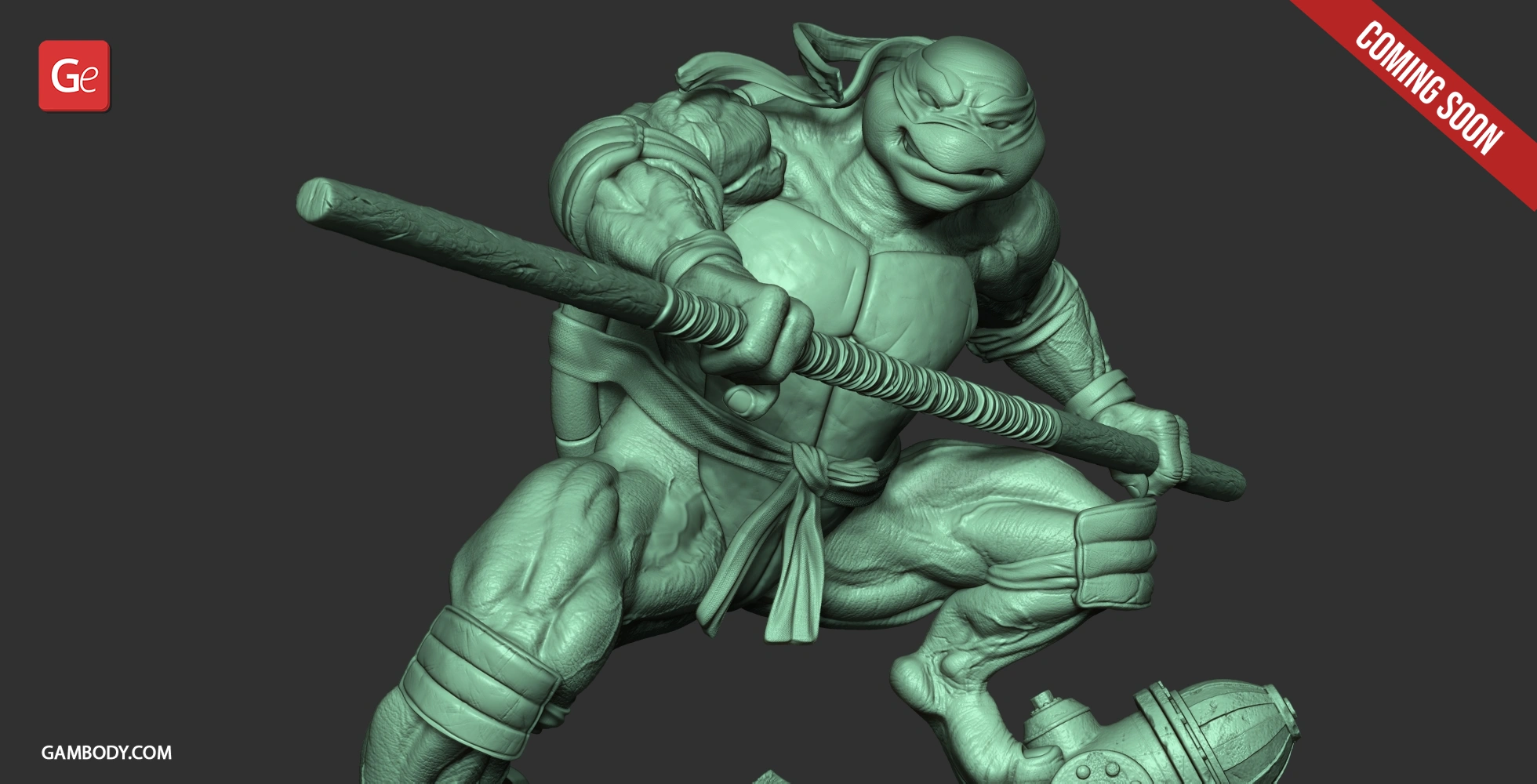 donatello tmnt coming soon teenage mutant ninja turtles 3D print model - Mito3D