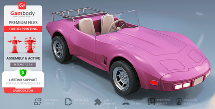 artilugio Barbie coche vehiculo 3d impresión modelo montaje + acción Gizmo 39 s Gizmobile gremlins chevrolet Gremlins Duendecillo Navidad película 3d print model - Mito3D